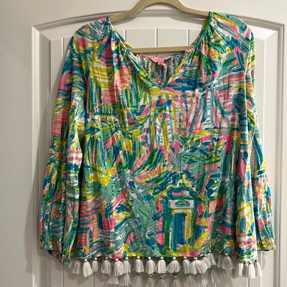 Lilly Pulitzer Tassel Top